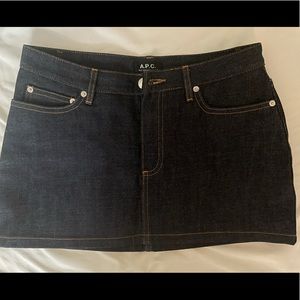 A.P.C Dark Denim Jean Skirt -Mini